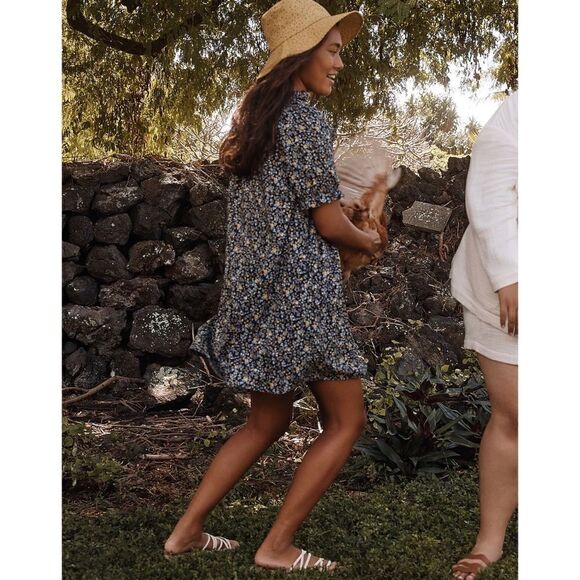 Madewell Ruffle Button-Front Trapeze Dress in Folkmagic
Floral, Size XS - Picture 6 of 16